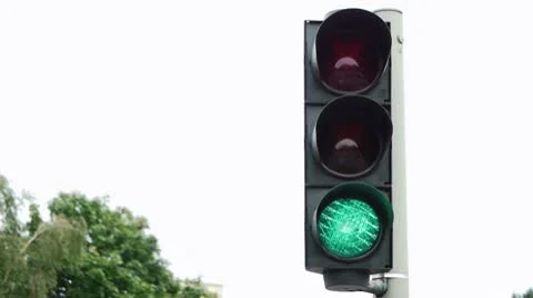 German Traffic Light - Time Lapse Stock Footage 10681037