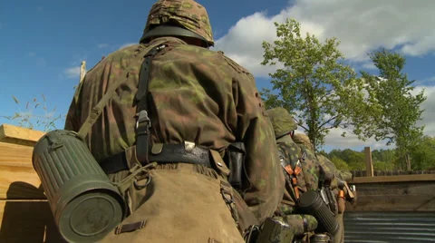 German trench ww2 2 Stock Footage 33650721