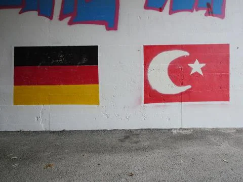 German Turkey Flag Stock Photos