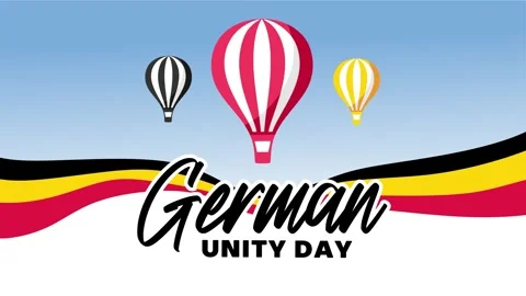 German Unity Day for all Germans Stock Footage 306727376