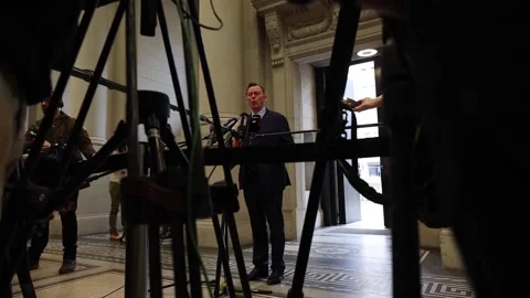 German Upper House approves partial legalization of cannabis, Berlín, DE - 22 Ma Stock Footage 269521912