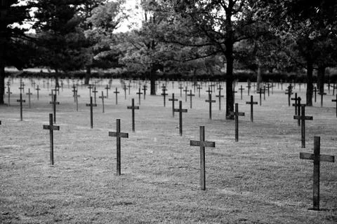 German War Cemetery 스톡 사진