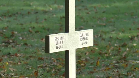 German War Grave WW1 Stock Footage 99421137