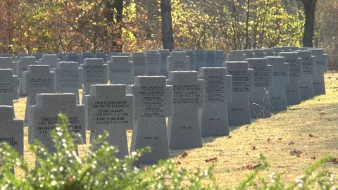 German War Graves Budapest World War 2 Stock Footage 101344940