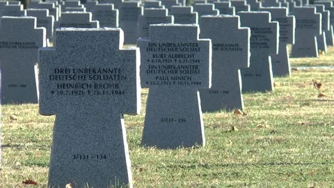 German War Graves Hungary Stock Footage 101245601