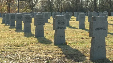 German War Graves Hungary Stock Footage 101748858