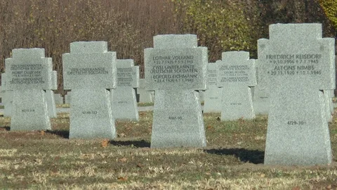 German War Graves World War 2 Stock Footage 101248464