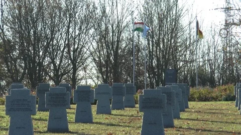 German War Graves World War 2 Stock Footage 101345653