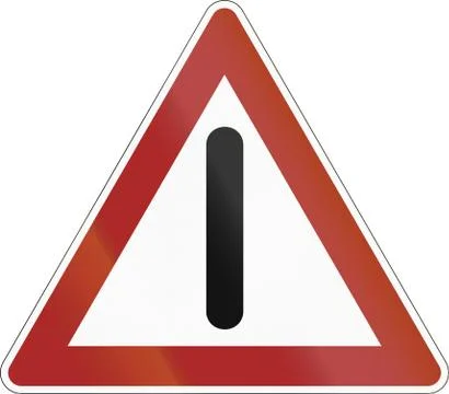 German Warning Sign Stock Illustration