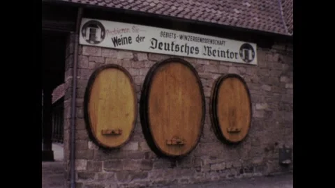 German Wine gate Stock Footage 252736248