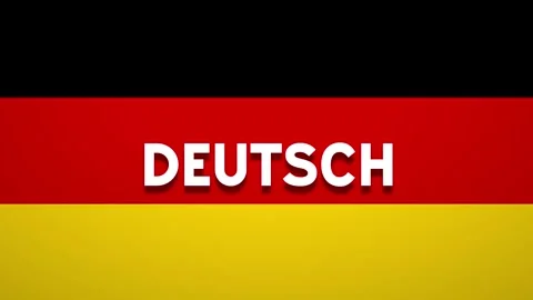 German word text on Germany flag background Stock Footage 338384627