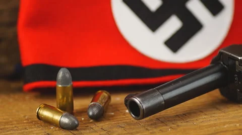 German World War 2,  9mm Luger P38 Pistol. Vídeos de archivo 46520957