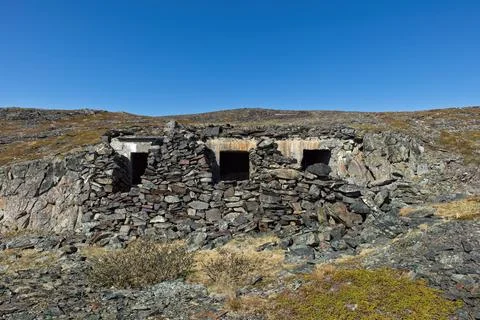 German WW2 bunker. Stock Photos