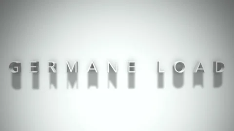germane load 3D title animation white te... | Stock Video | Pond5