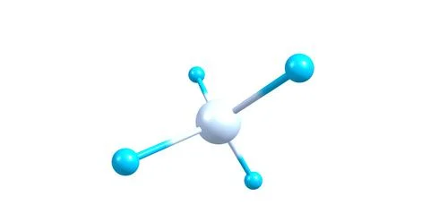 Germane molecular structure isolated on white Stock Illustration