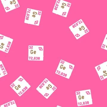 Germanium chemical element vector seamless pattern Stock Illustration
