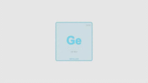 Germanium Ge Periodic Table Element Tile Labeled Animation Video Overlay Alpha 4 Видео 339370066
