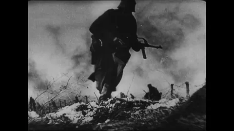 Germans fighting for their lives, attacking back on the enemy - 1941-1943 Stock Footage 83712872