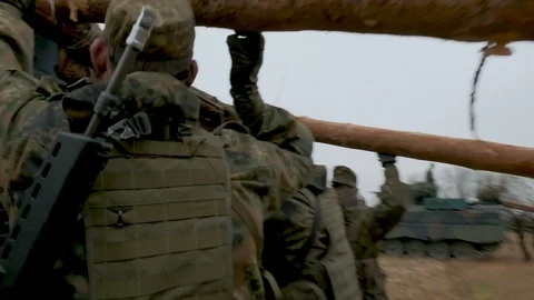 Germans gets trained for NATO’s Very high readiness Joint Task Force - 2018 Stock Footage 103631044