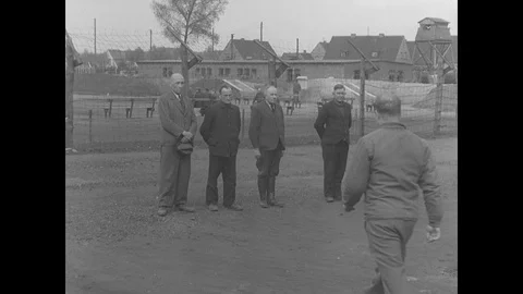 Germans interviewed in POW camp Stock Footage 103379153