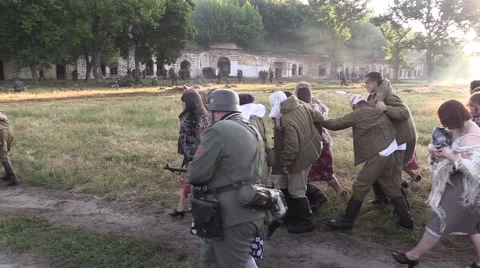 The Germans persecuted Russian Stock Footage 60197002