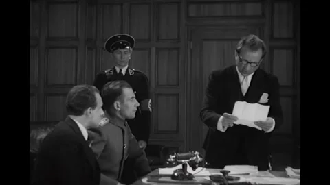 GERMANY - 1936 - in this drama, German authorities accuse an American journalist Stock Footage 337948602