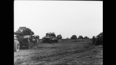GERMANY - 1945 - Canadian troops kill German soldiers during the Rhine Offensive Stock Footage 280169970