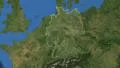 Germany. 3d earth in space - zoom in on Germany contoured 4k 4k or 4k+ Resolution