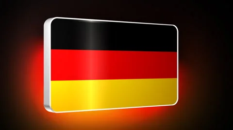 Germany 3d flag Stock Footage 959471