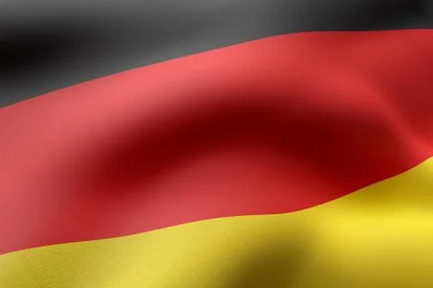 Germany 3d flag Stock Illustration