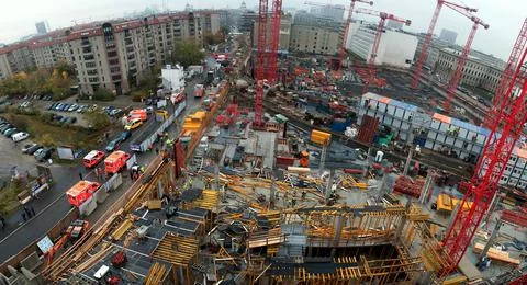Germany Accident Construction Site - Oct 2012 Stock Photos