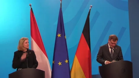 Germany to allocate an additional €60 million in heating aid to Ukraine, Berlín, Video stock 326940055