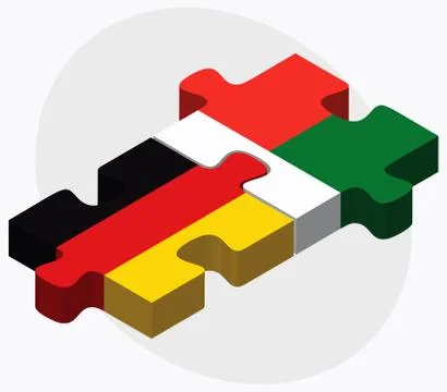 Germany and Madagascar Flags Stock Illustration