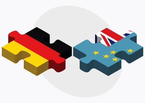 Germany and Tuvalu Flags Illustrazione stock