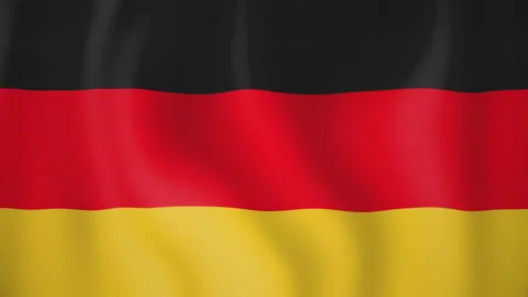 Germany animated flag. Seamless loop. 4K Video stock 145440339