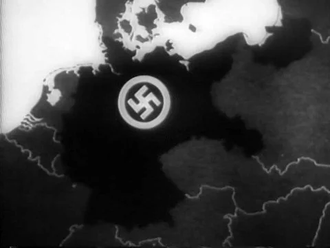 Germany attacks Poland, Denmark and Norway and citizens suffer, evacuate, Video stock 74967834