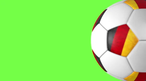 Germany ball transition on green Stock-Footage 42211332