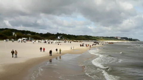 Germany - Baltic sea beach Stock Footage 859352