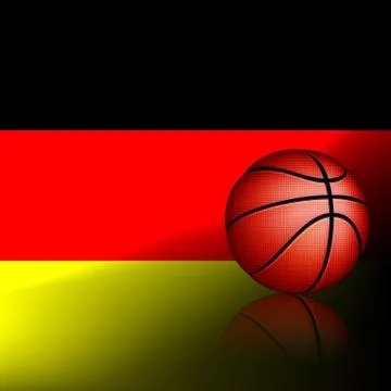 Germany  basket ball, vector Stock Illustration