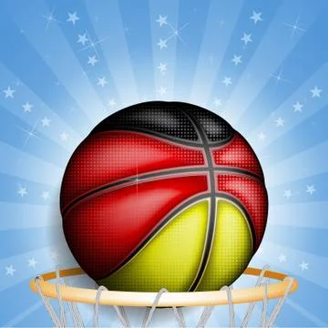 Germany basket ball, vector Stock Illustration