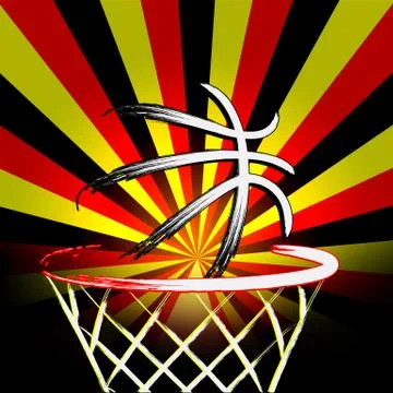 Germany basket ball, vector Stock Illustration