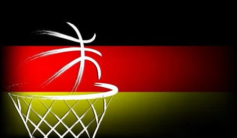 Germany basket ball, vector Illustrazione stock