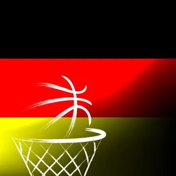 Germany  basket ball, vector Stock Illustration
