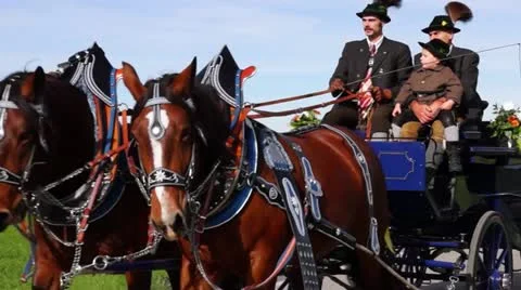 Germany, Bavaria, Leonhardi parade Stock Footage 12531735
