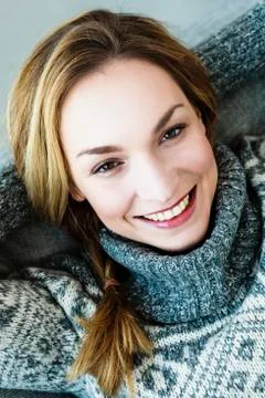 Germany, Bavaria, Munich, Portrait of young woman, close up Stock Photos