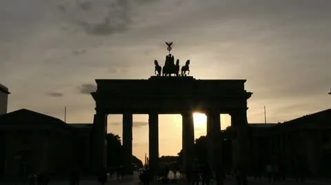 Germany - Berlin - Brandenburg Gate 스톡 동영상 12307784
