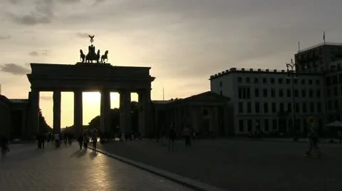 Germany - Berlin - Brandenburg Gate Видео 12307859
