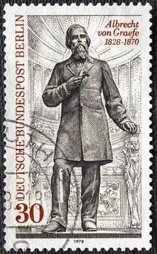 GERMANY-BERLIN - CIRCA 1978: a postage stamp from GERMANY-BERLIN, showing a p Stock Photos