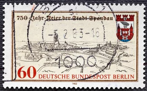 GERMANY, Berlin - CIRCA 1982: Postage stamp printed in Germany, Berlin, shows Stock Photos