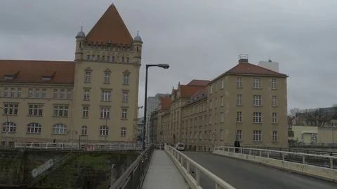 Germany, Berlin, Ebert bridge, January 4, 2017 8 Stock Footage 71716093